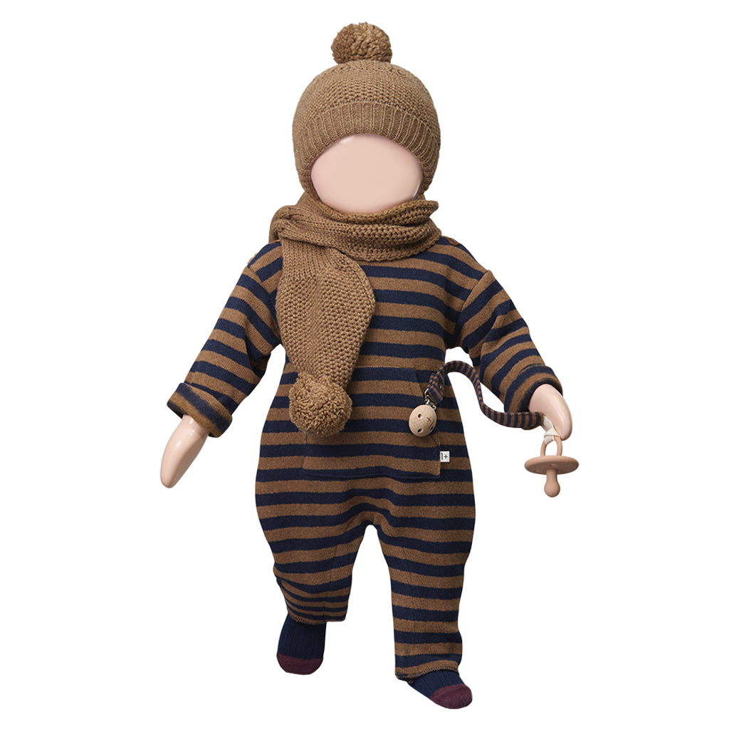1+ In The Family Baby Bruna Scarf Caramel Brown