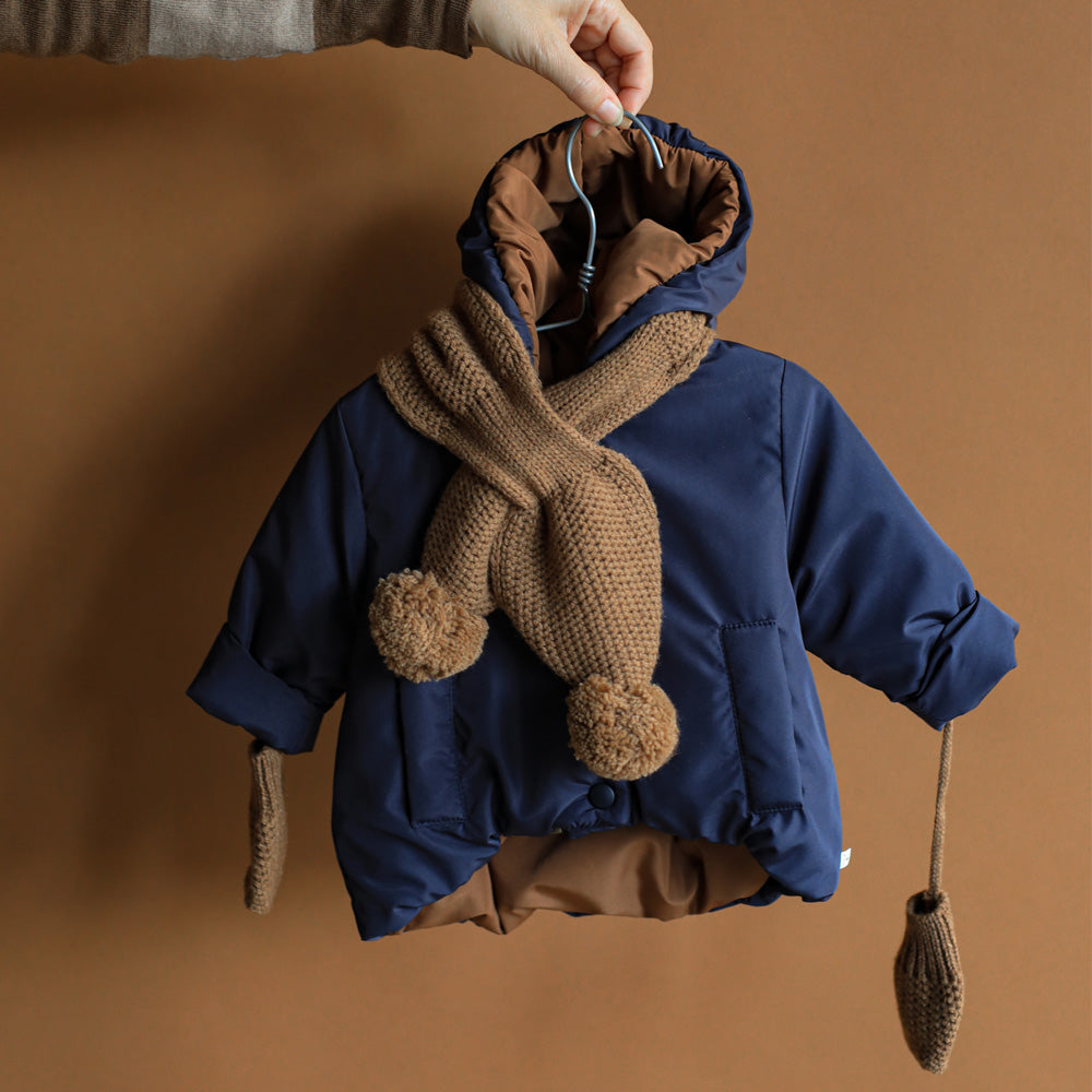 1+ In The Family Baby Bruna Scarf Caramel Brown