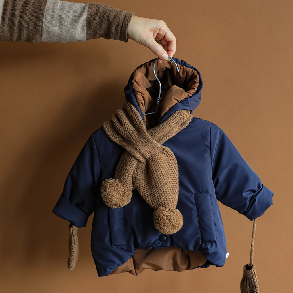 1+ In The Family Baby Bruna Scarf Caramel Brown