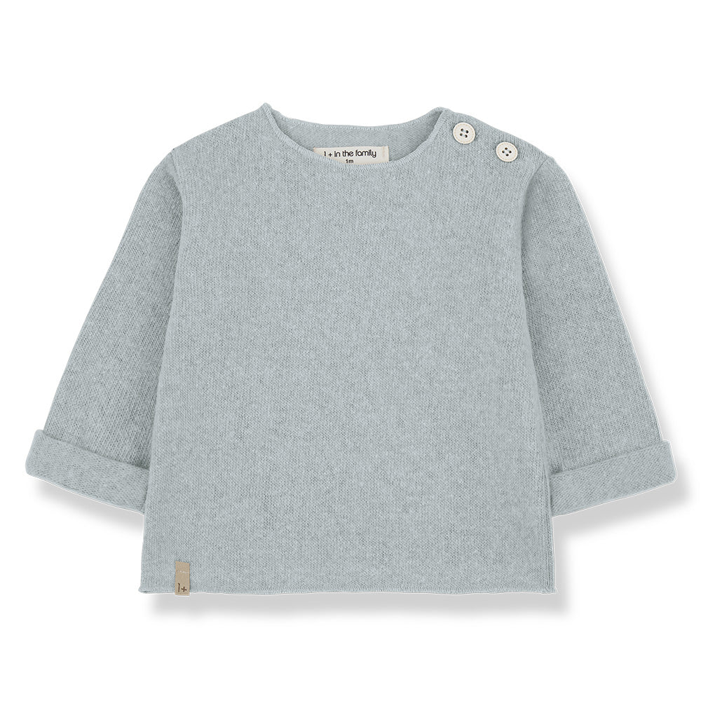 1+ In The Family Baby Chapin T-shirt Nuvola Blue