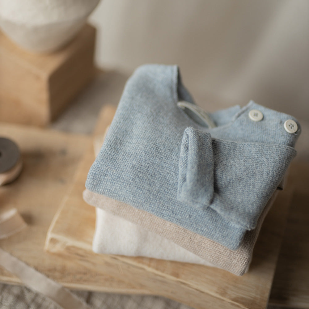 1+ In The Family Baby Chapin T-shirt Nuvola Blue