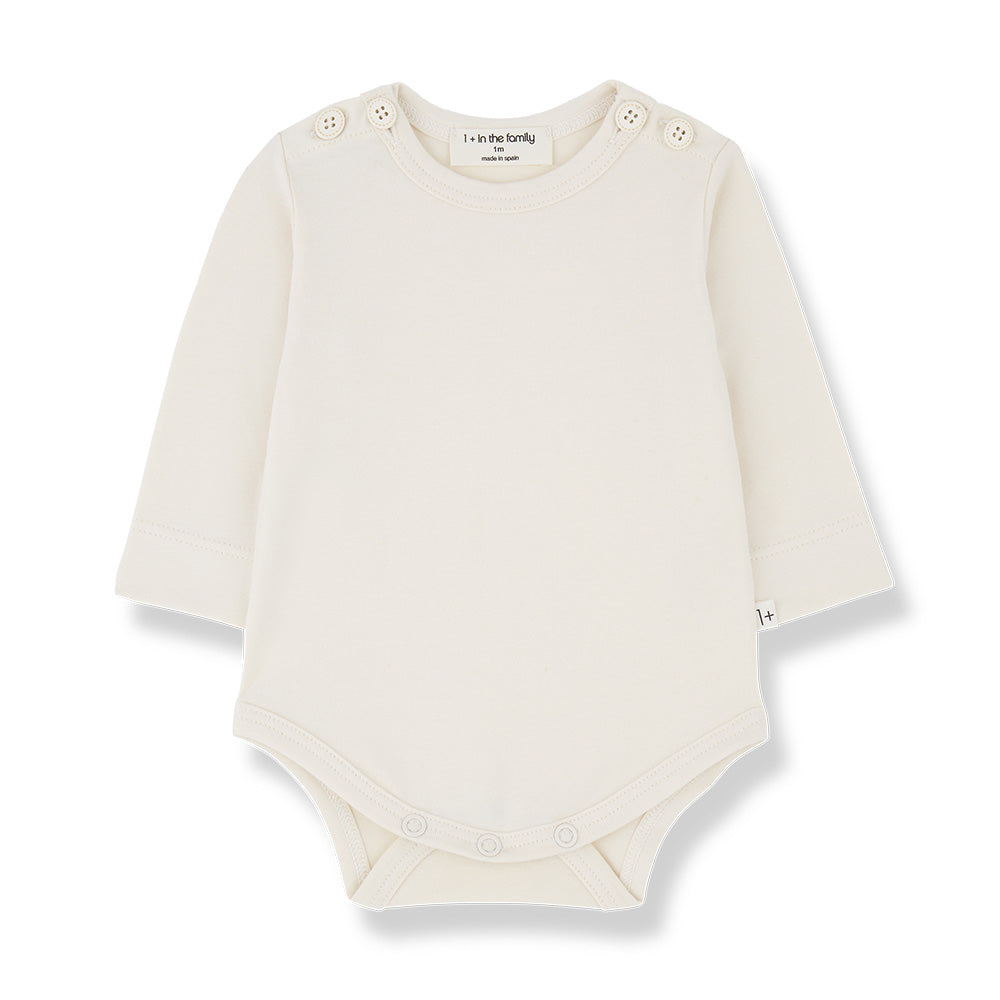 1+ In The Family Baby Edith Bodysuit Ecru Cream