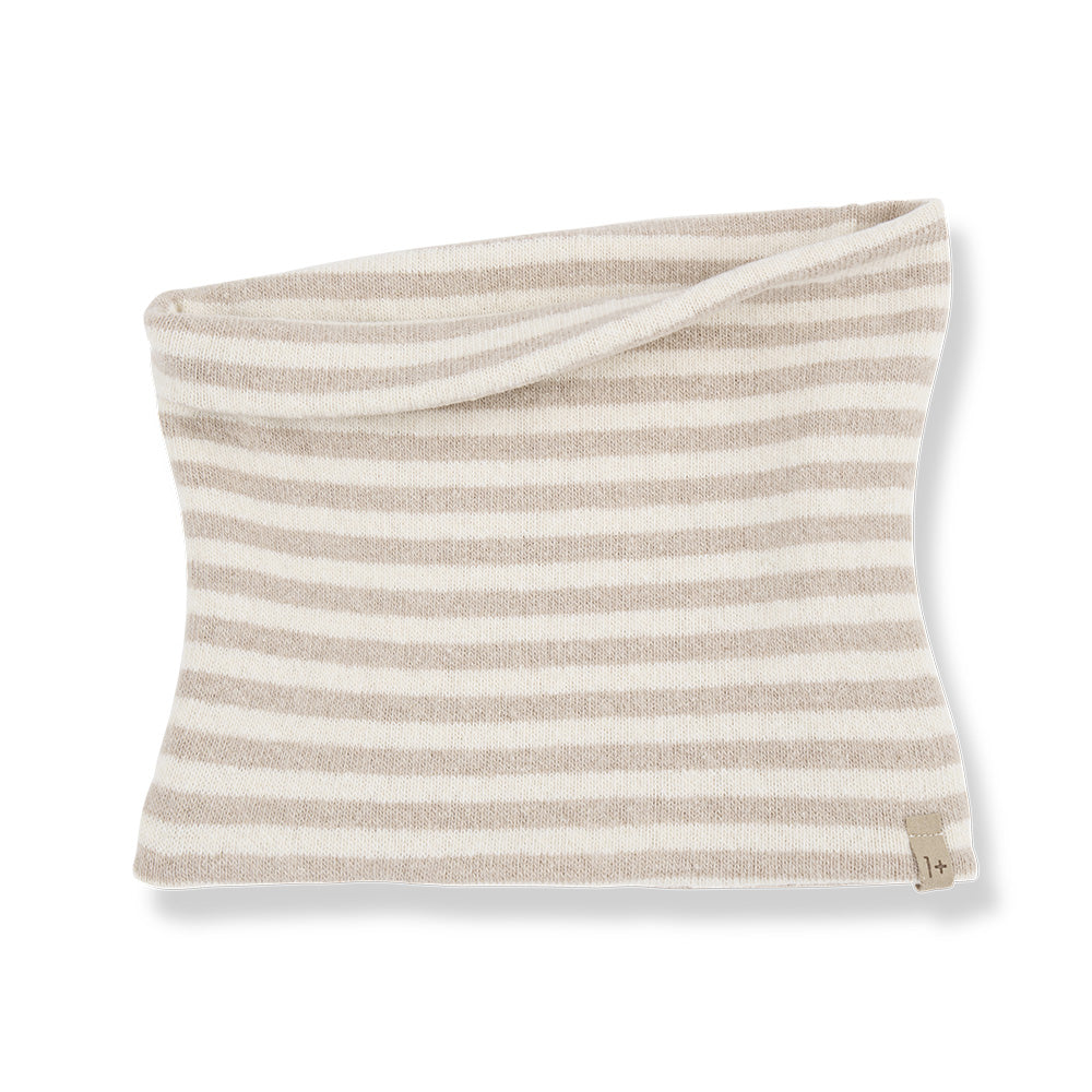 1+ In The Family Baby Eli Scarf Beige Stripes