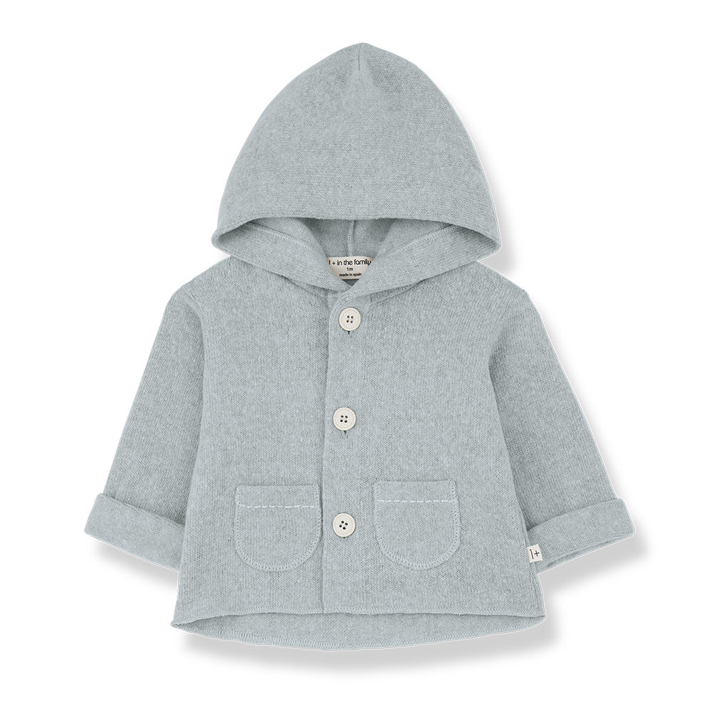 1+ In The Family Baby Fred Jacket Nuvola Blue
