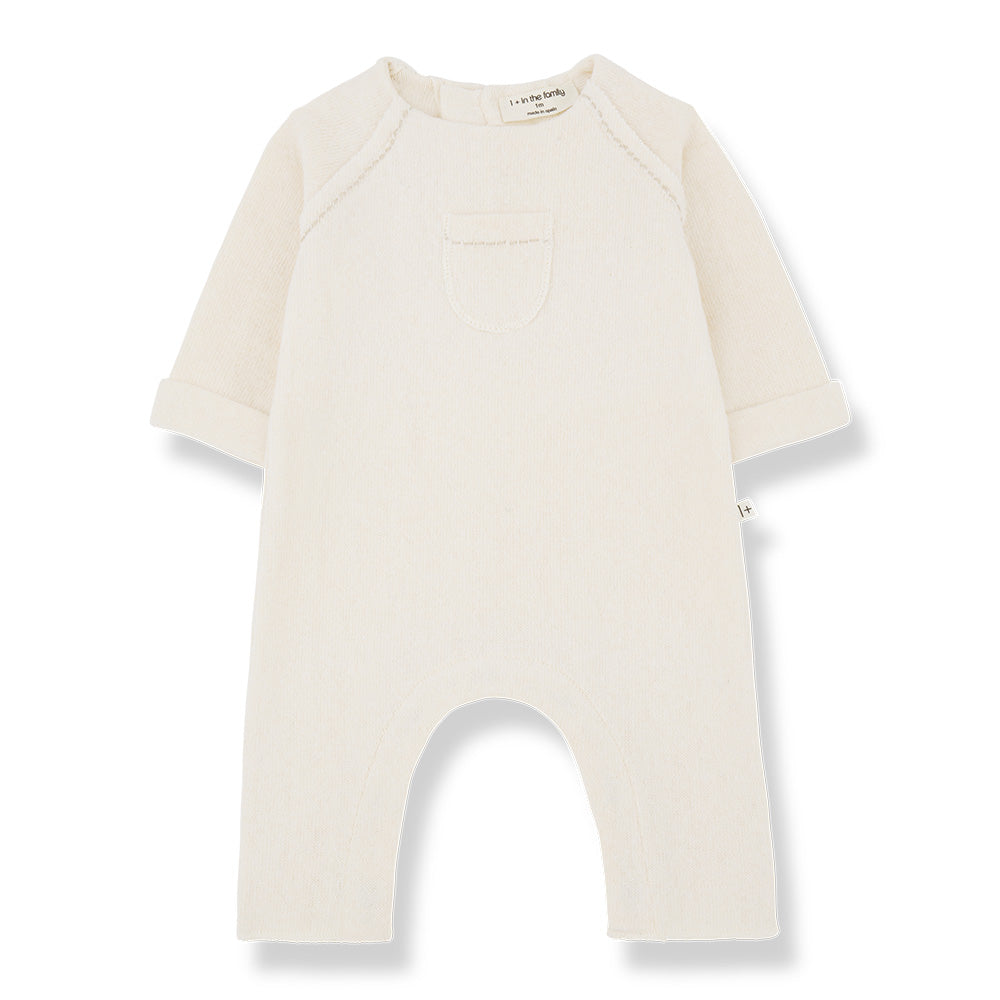 1+ In The Family Baby Georges Jumpsuit Ecru Cream