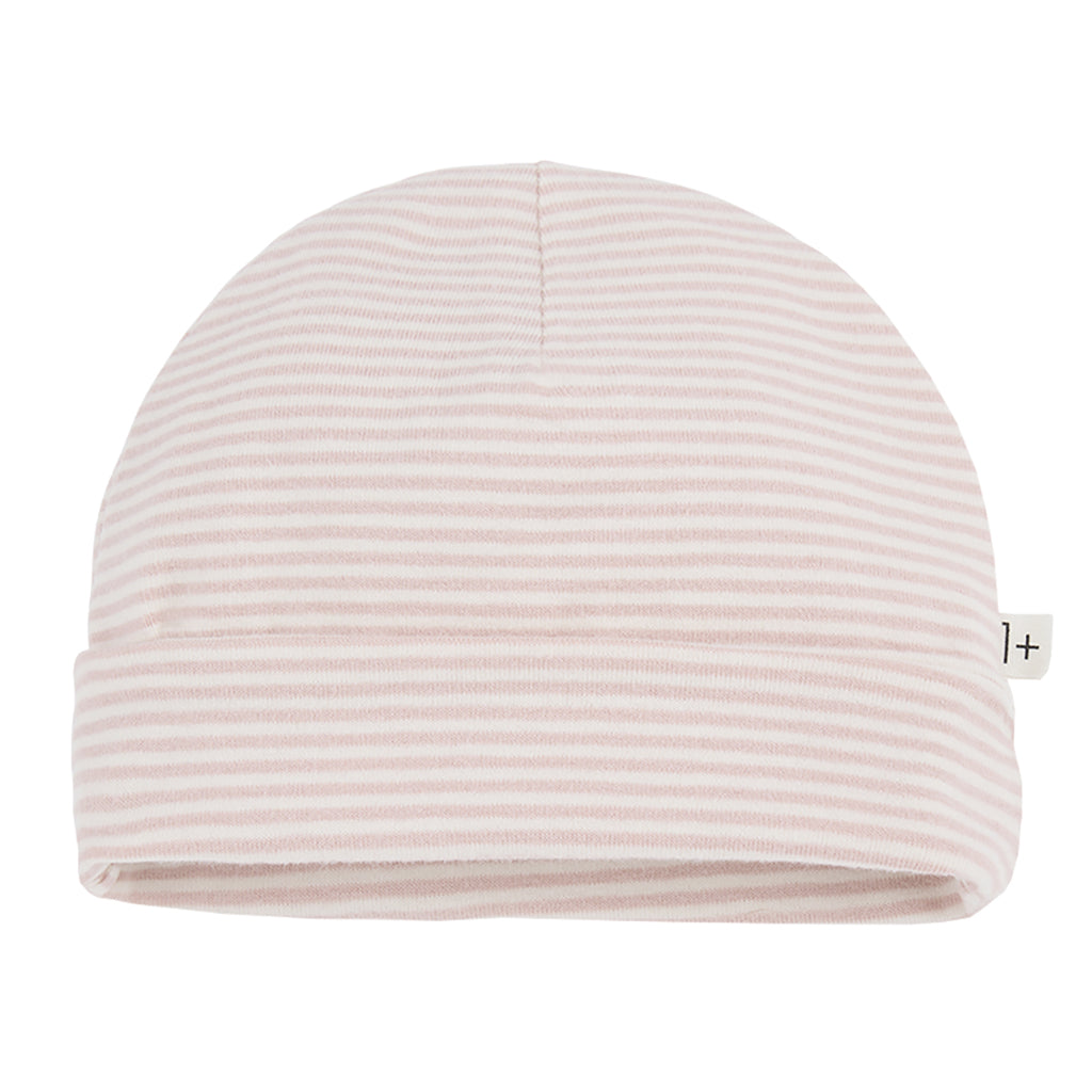 1+ In The Family Baby Gio Hat Light Pink Stripes