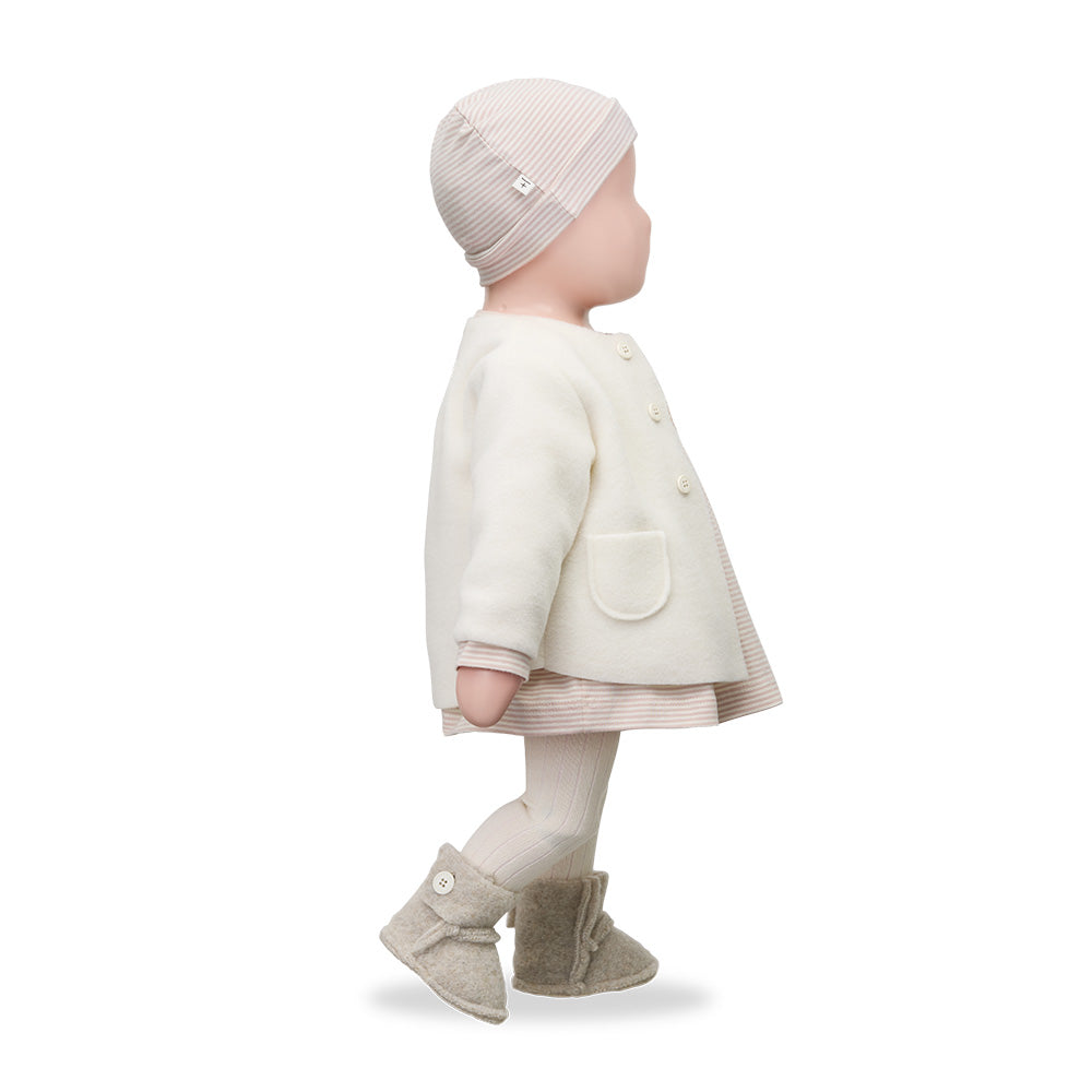 1+ In The Family Baby Gio Hat Light Pink Stripes