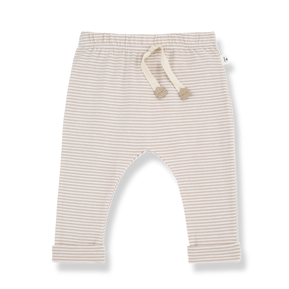 1+ In The Family Baby Hugo Pants Beige Stripes