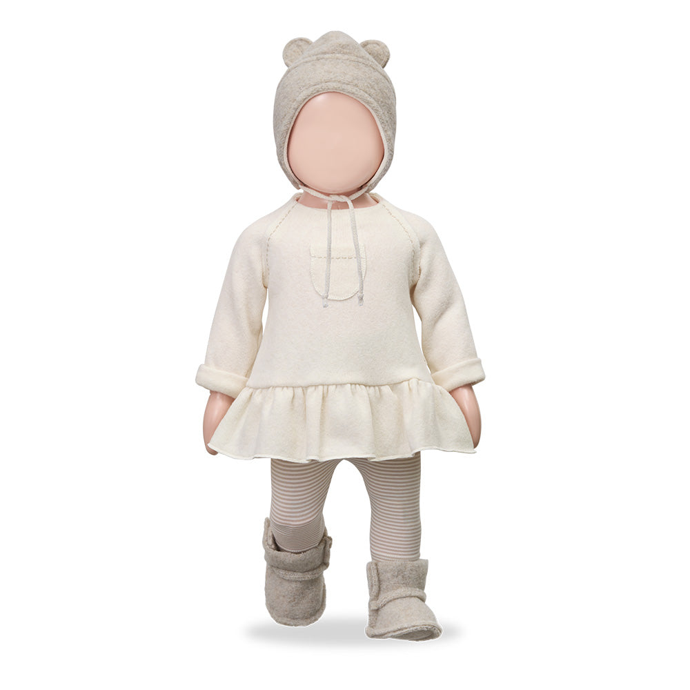 1+ In The Family Baby Laure Dress Ecru Cream