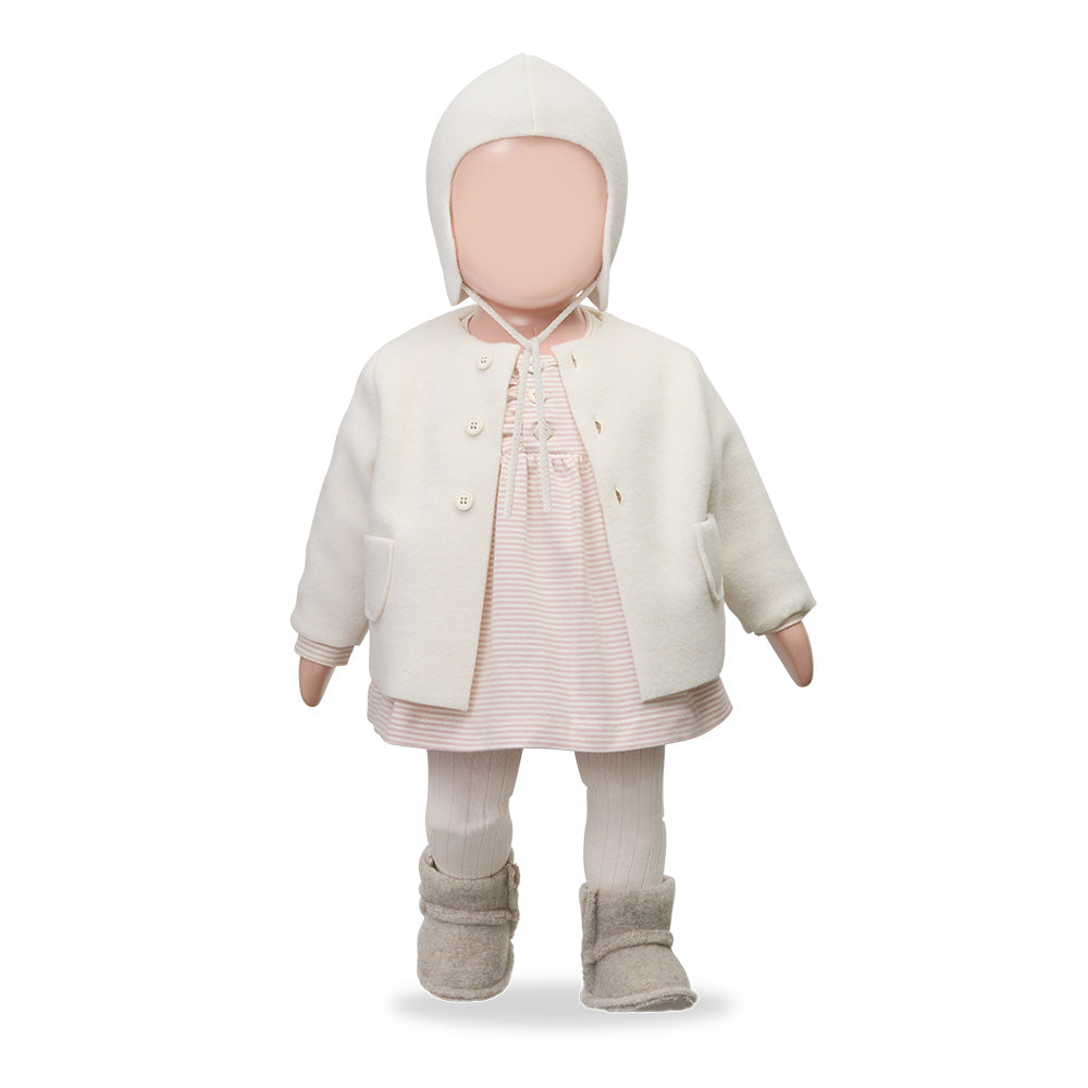 1+ In The Family Baby Marie Jacket Ecru Cream