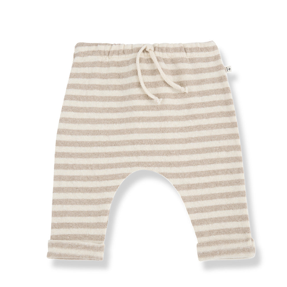 1+ In The Family Baby Vicens Pants Beige Stripes