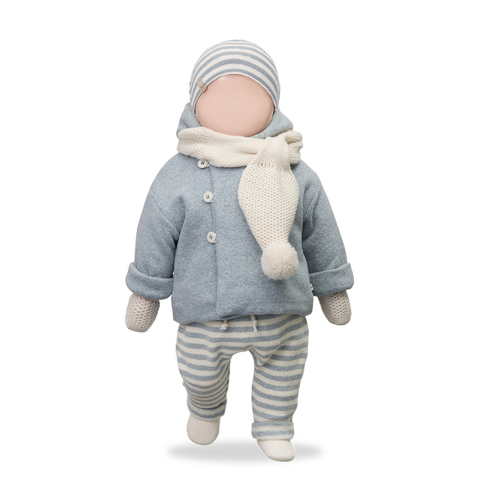 1+ In The Family Baby Vicens Pants Nuvola Blue Stripes