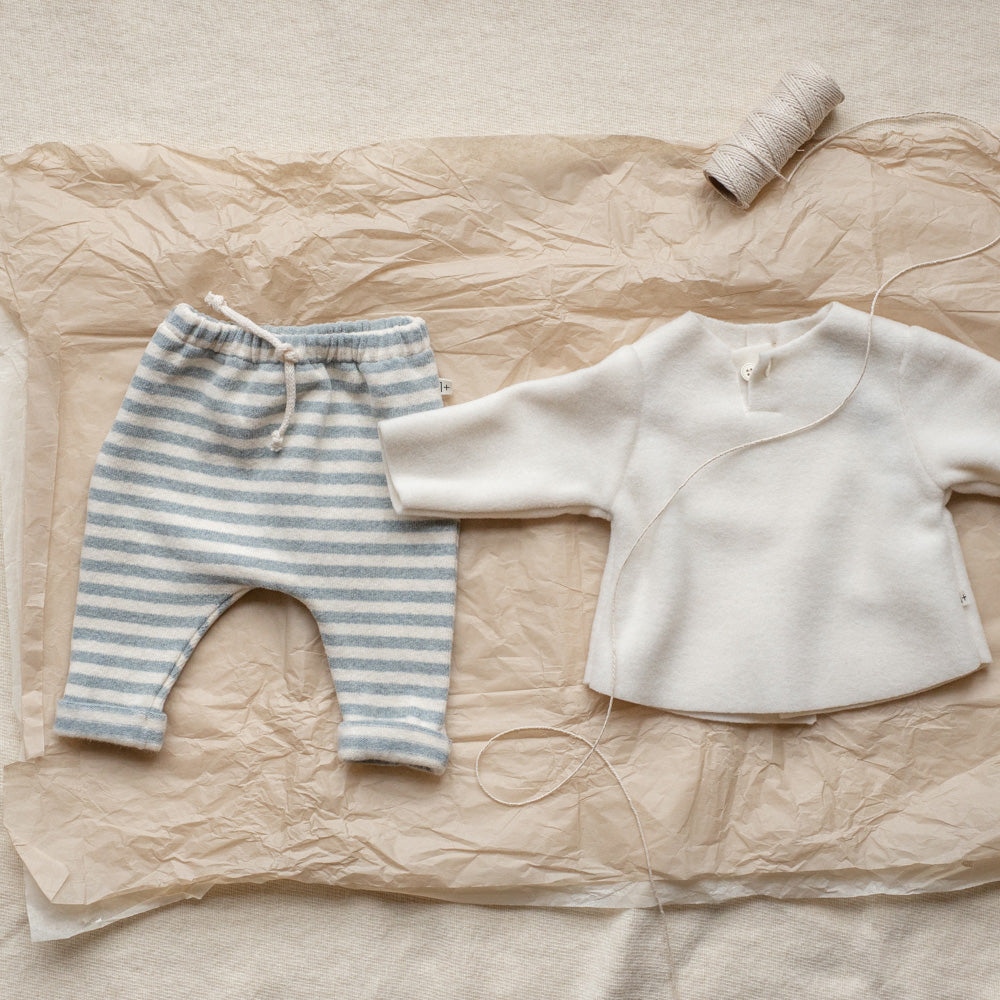 1+ In The Family Baby Vicens Pants Nuvola Blue Stripes