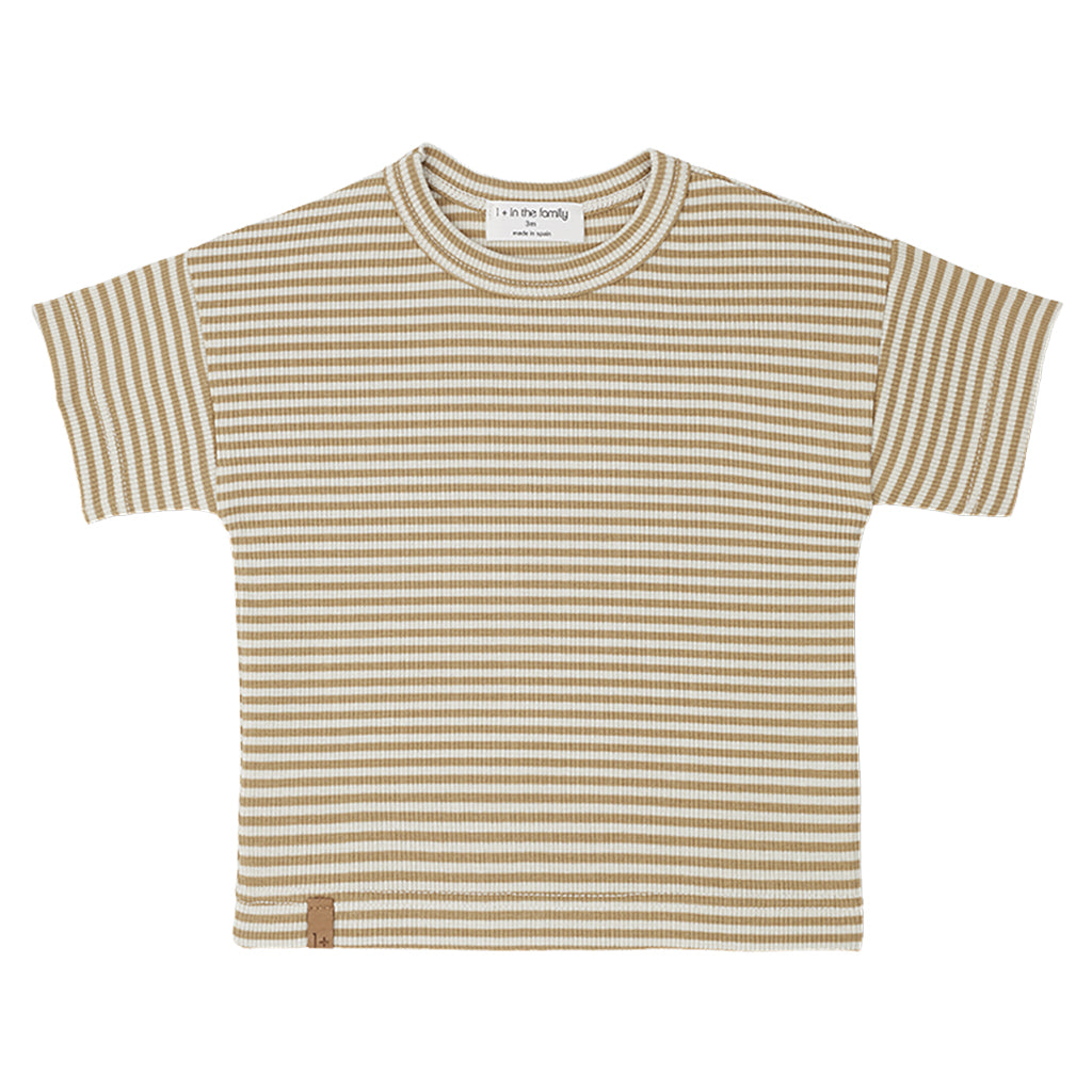 1+ In The Family Baby And Child Aristide T-shirt Havana Yellow Stripes