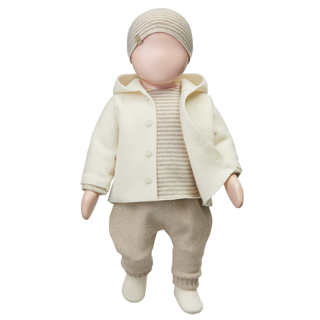 1+ In The Family Baby Aubin T-shirt Beige Stripes