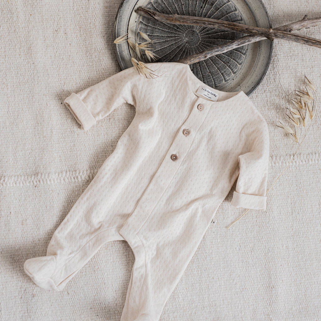 1+ In The Family Baby Charlot Jumpsuit Ivory Cream