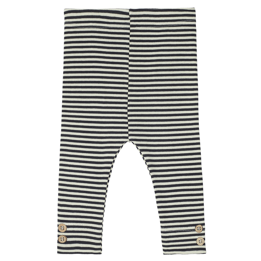 1+ In The Family Baby And Child Anthracite Black Stripes Cora Leggings