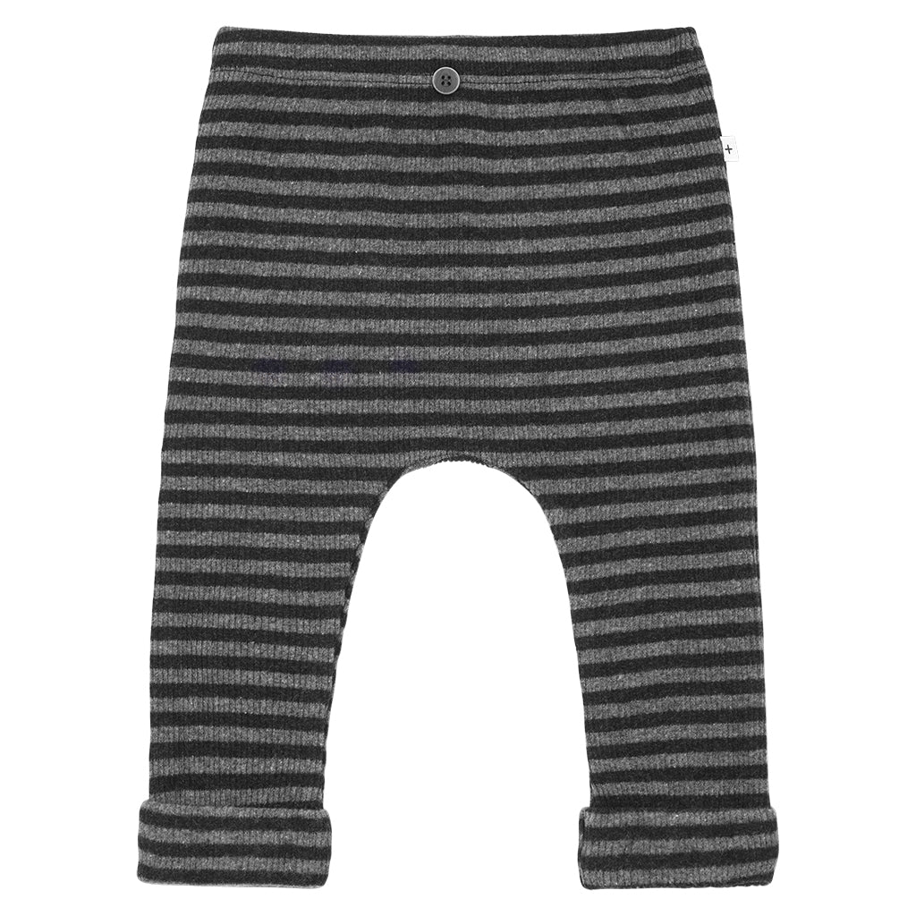 1+ In The Family Baby And Child Eusebi Leggings Anthracite Grey Stripes
