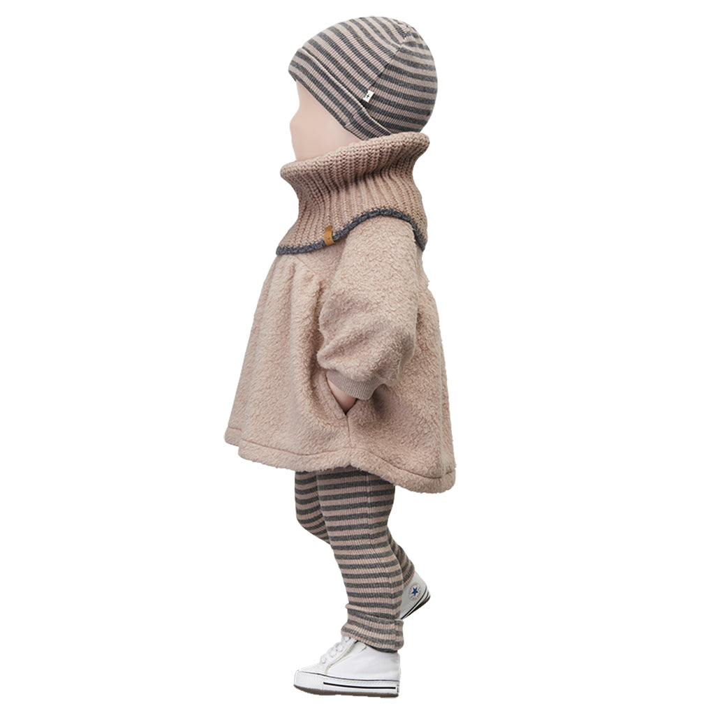 1+ In The Family Baby And Child Eusebi Leggings Old Rose Pink Stripes