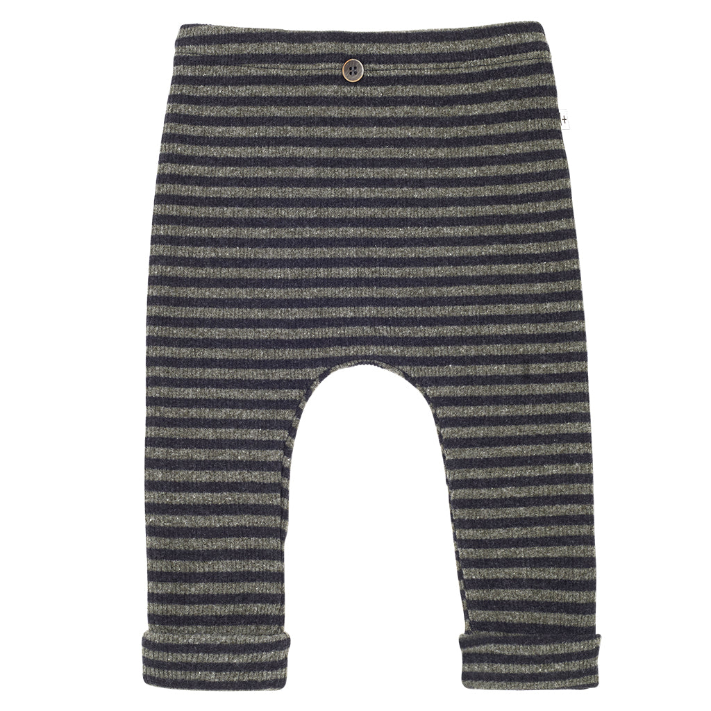 1 In The Family Baby And Child Eusebi Leggings Olive Green Stripes Green 3M