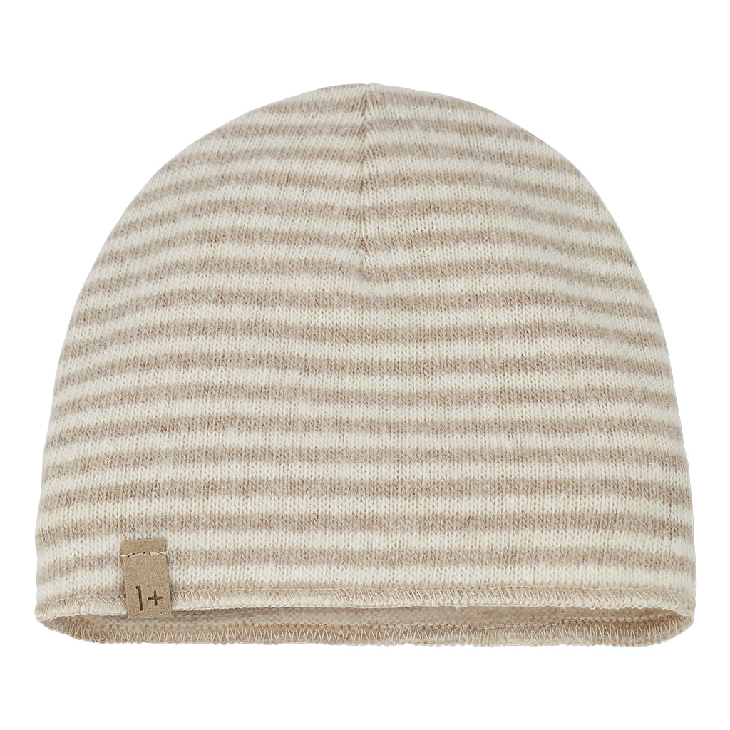 1+ In The Family Baby Honore Hat Beige Stripes
