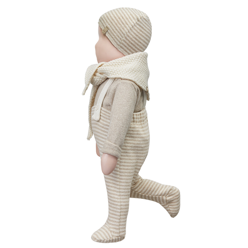 1+ In The Family Baby Honore Hat Beige Stripes