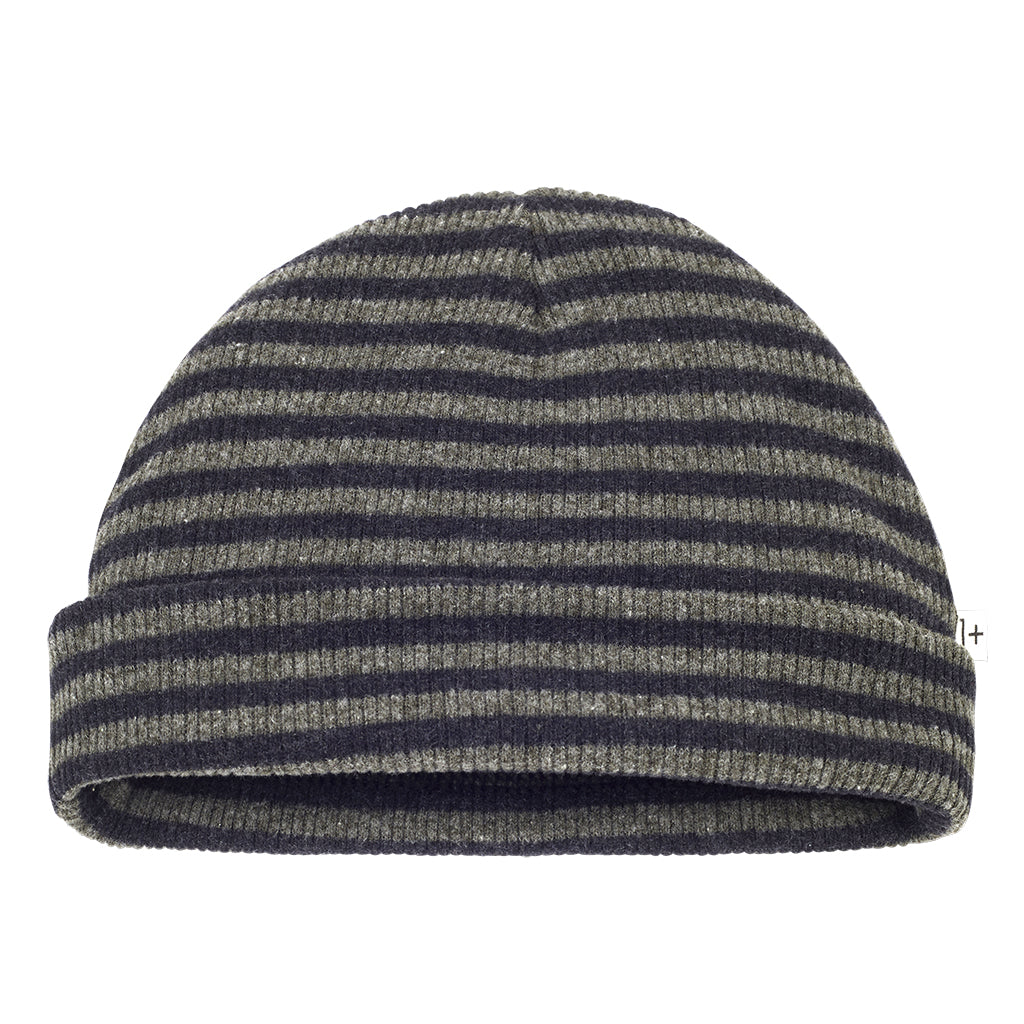 1+ In The Family Baby Ivo Hat Olive Green Stripes
