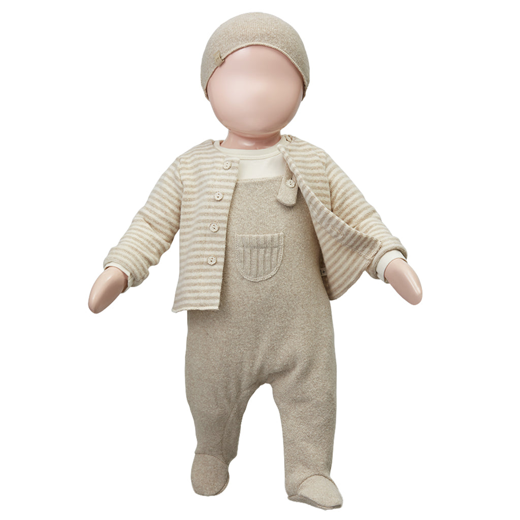 1+ In The Family Baby Lara Cardigan Beige Stripes