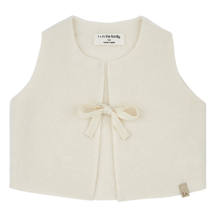 1+ In The Family Baby Marinette Vest Ecru Cream