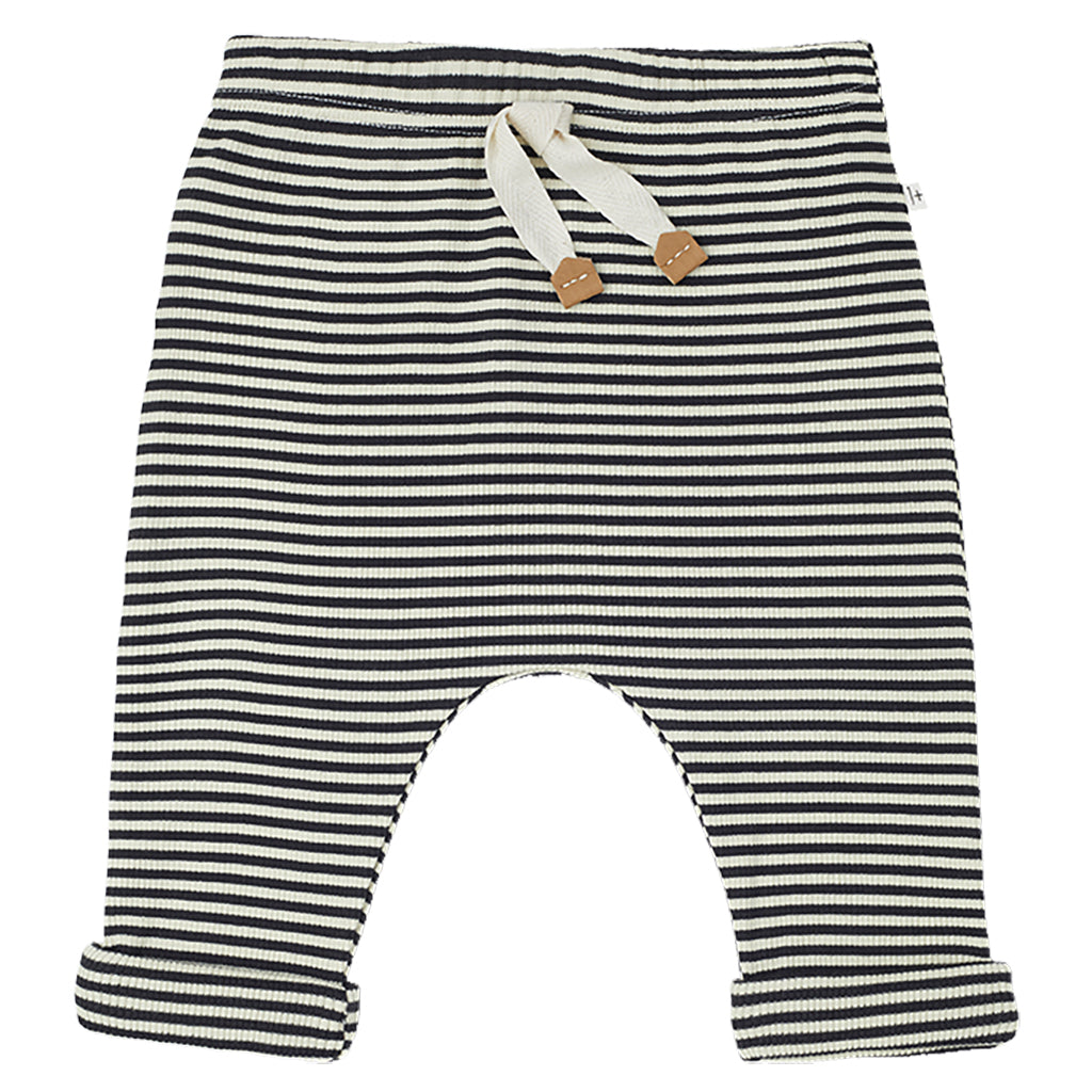 1+ In The Family Baby And Child Anthracite Black Stripes Mattia Pants