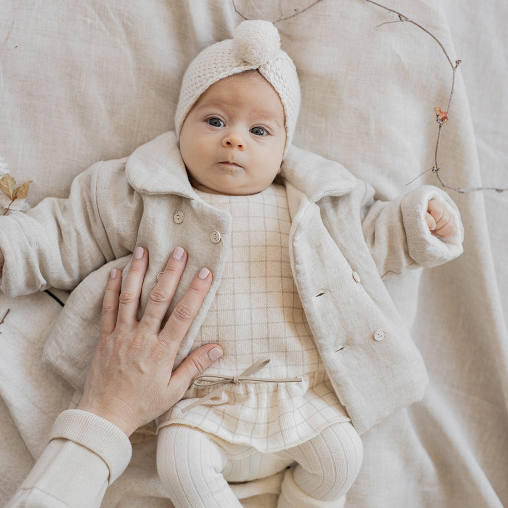 1+ In The Family Baby Merce Jacket Natural Cream