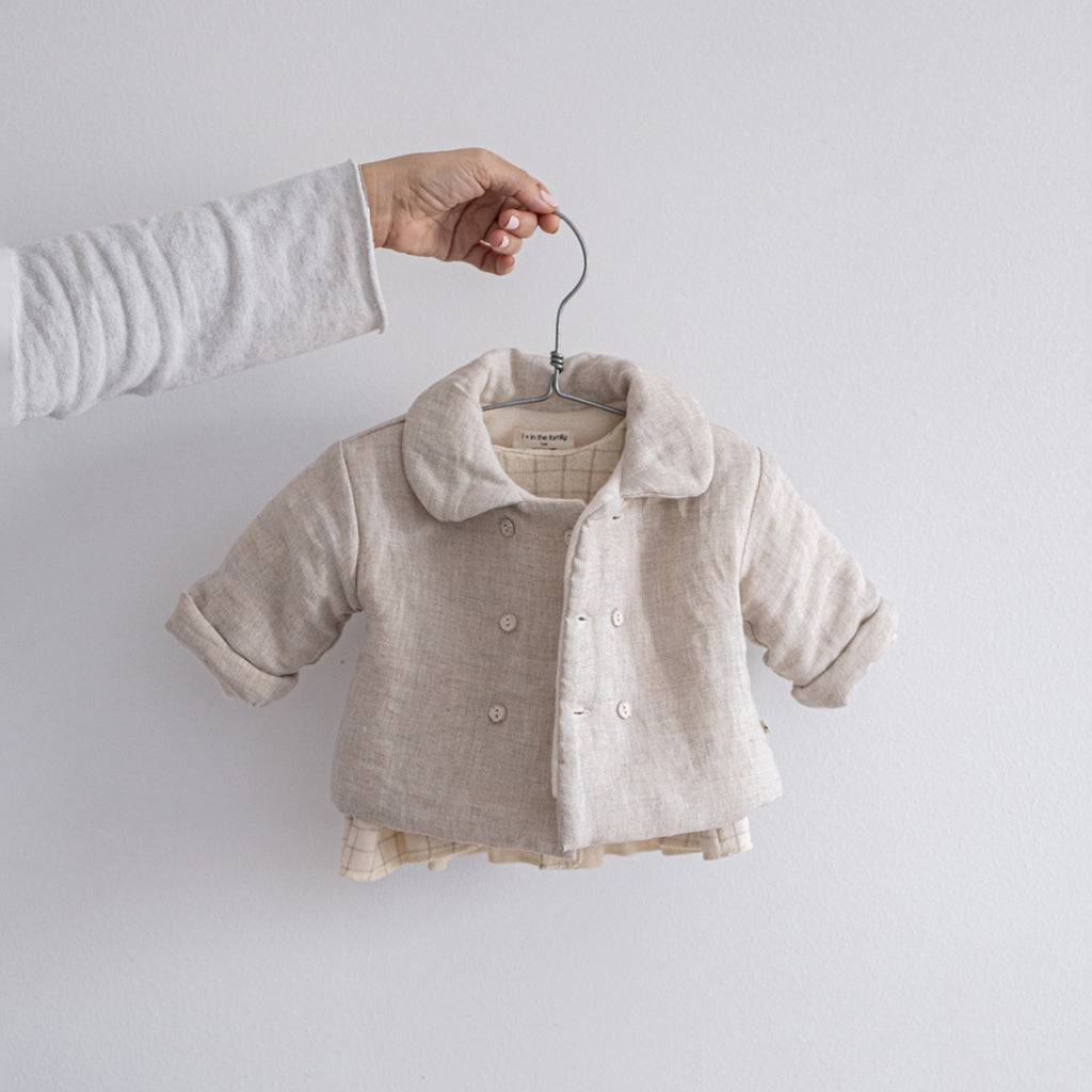 1+ In The Family Baby Merce Jacket Natural Cream