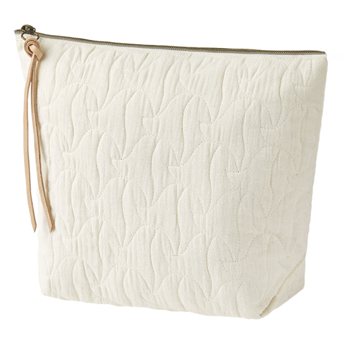1+ In The Family Quilted Toiletry Bag Ecru Cream