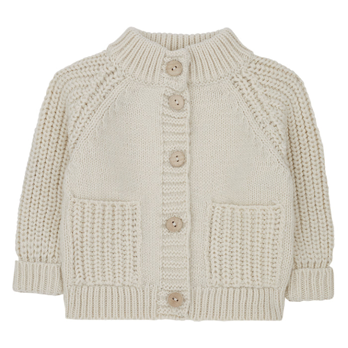 1+ In The Family Baby And Child Timeo Cardigan Ecru Cream