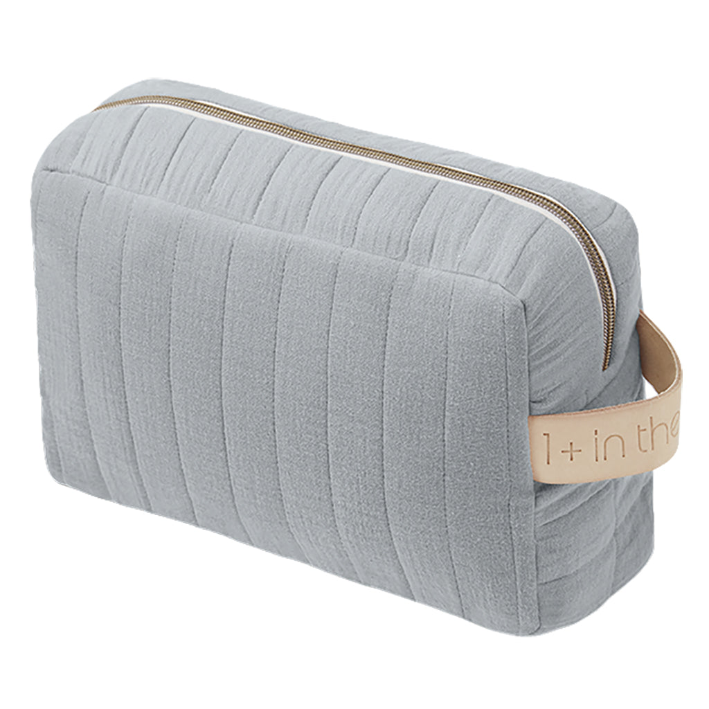 1+ In The Family Quilted Toiletry Bag Smoky Grey