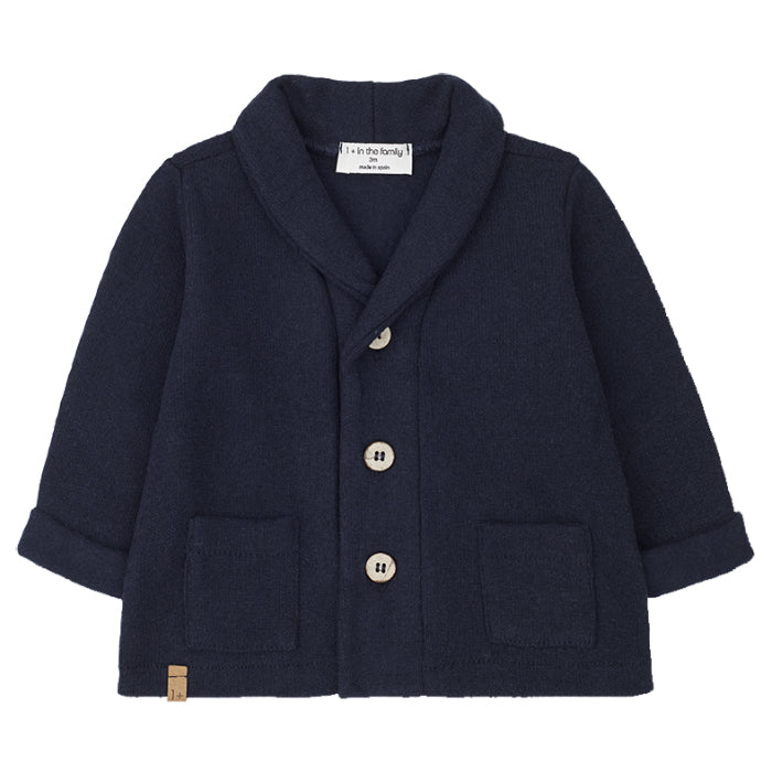 1+ In The Family Baby And Child Wolfgang Cardigan Navy Blue