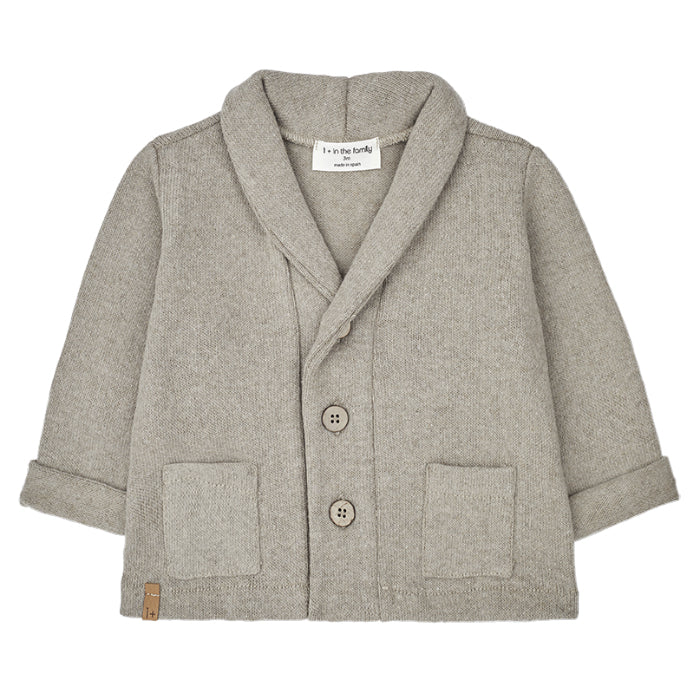 1+ In The Family Baby And Child Wolfgang Cardigan Taupe