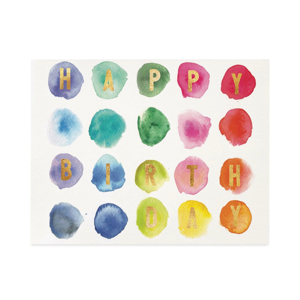 Halfpenny Postage Birthday Card Palette