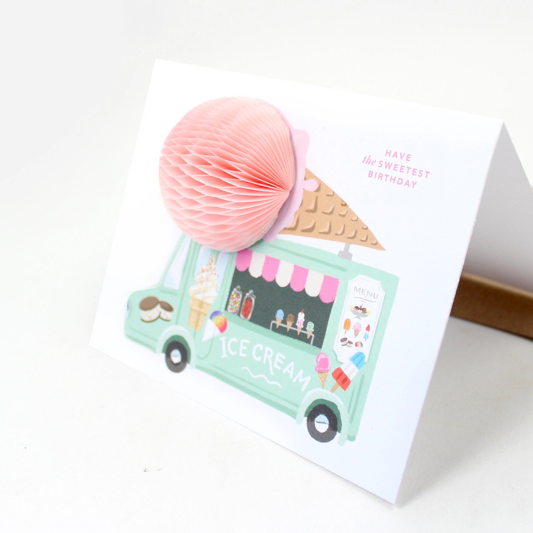 Inklings Paperie Pop Up Card Birthday Ice Cream Truck