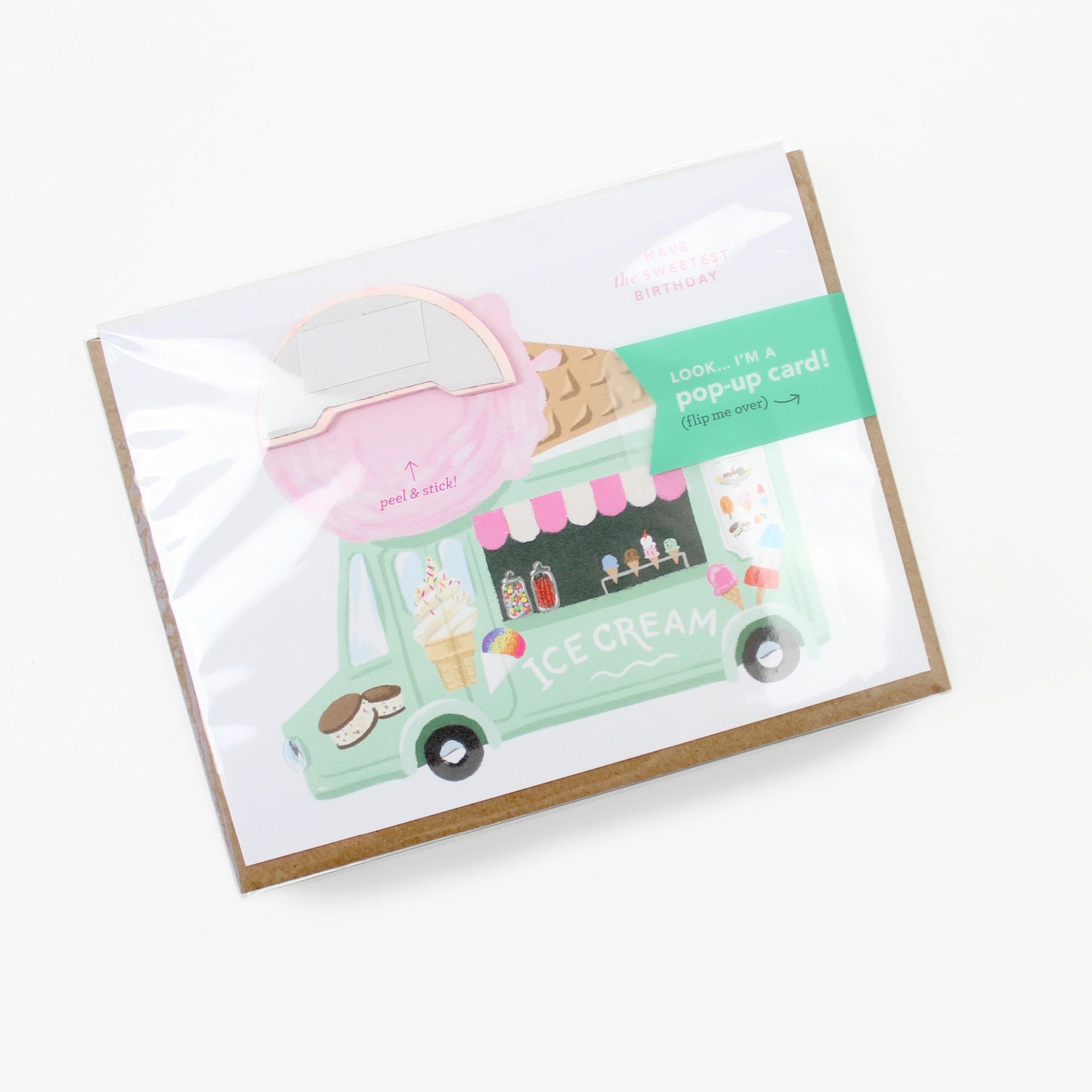 Inklings Paperie Pop Up Card Birthday Ice Cream Truck