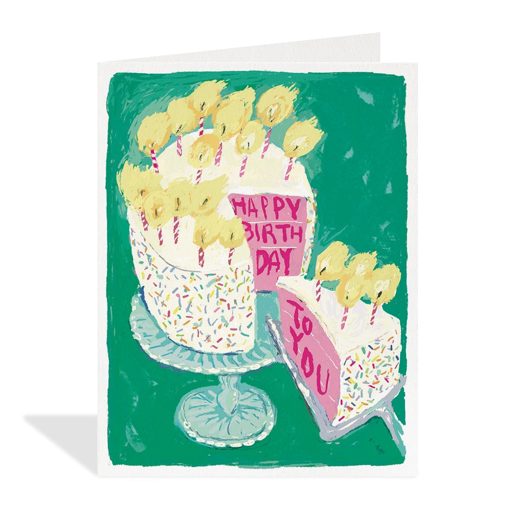 Halfpenny Postage Birthday Card Cake Slice