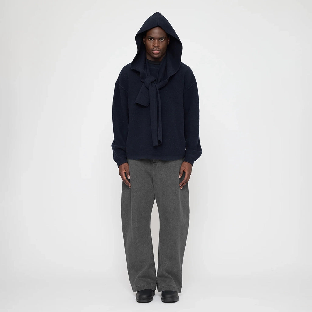 7115 By Szeki Unisex Hooded Scarf Navy Blue