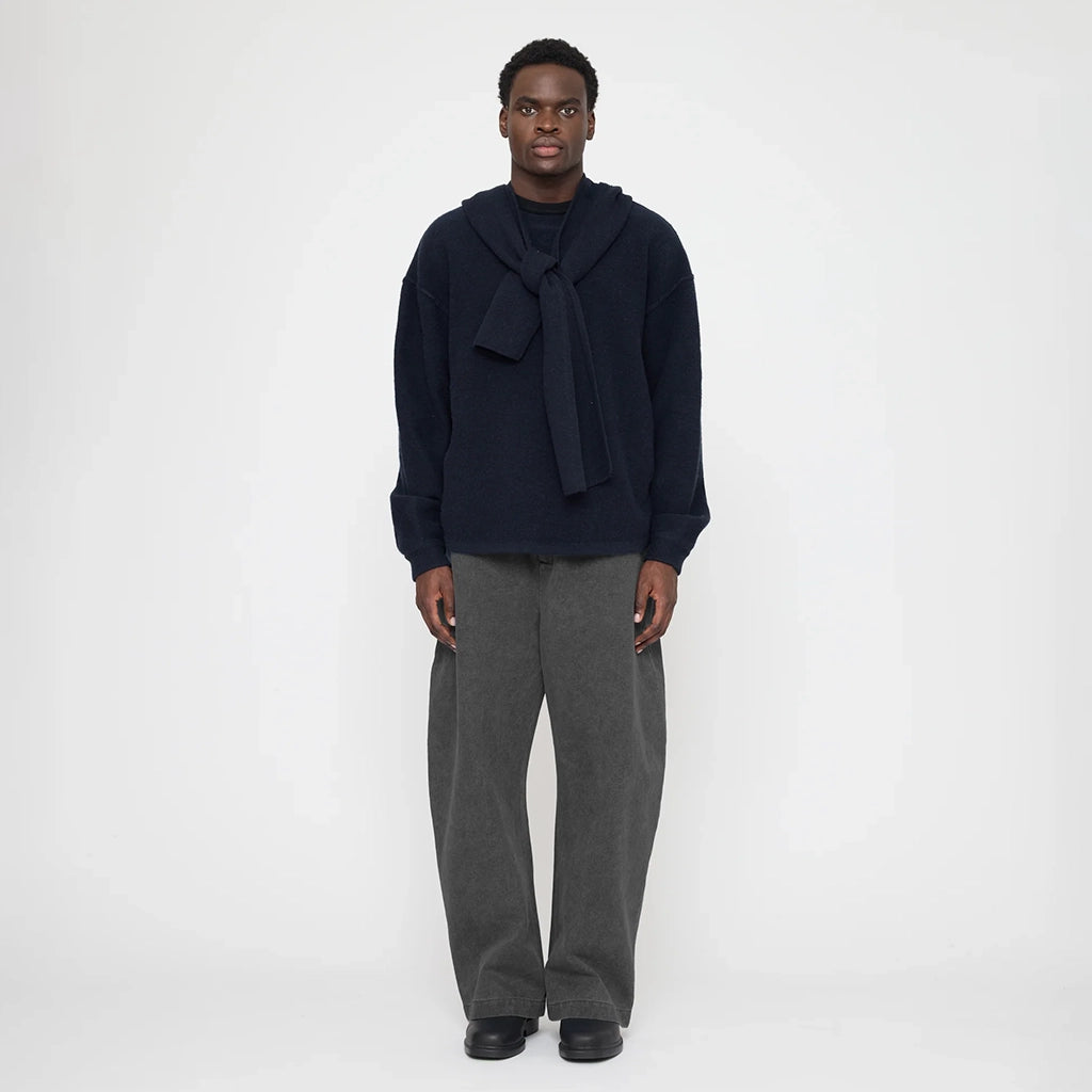 7115 By Szeki Unisex Hooded Scarf Navy Blue