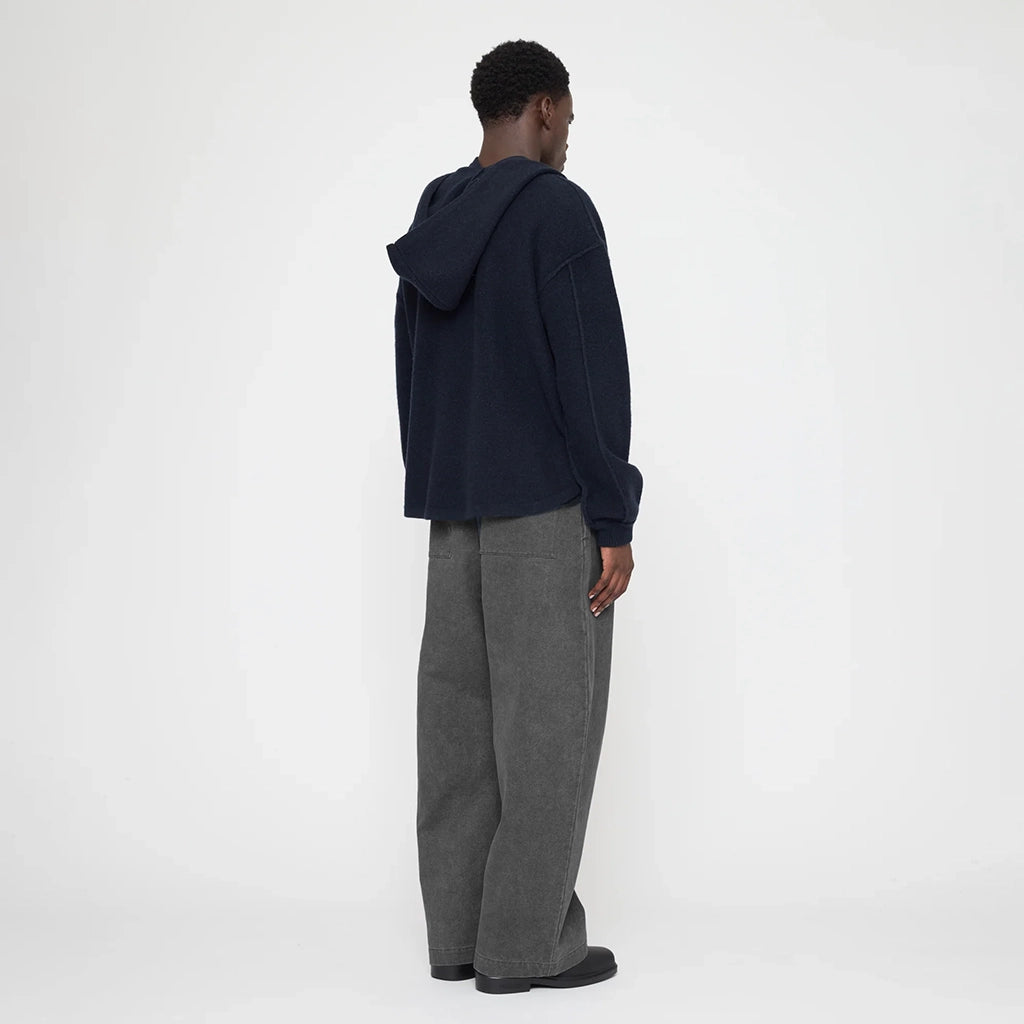 7115 By Szeki Unisex Hooded Scarf Navy Blue