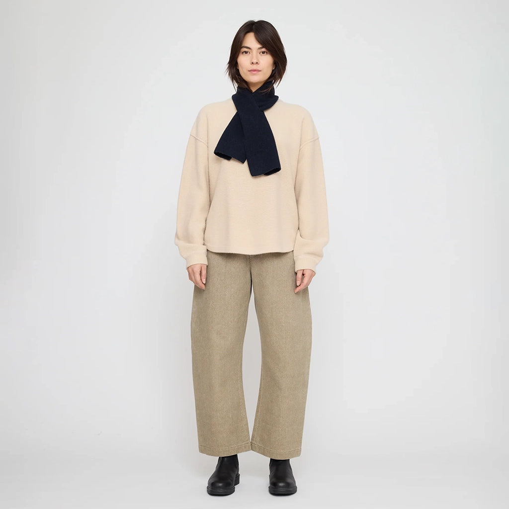 7115 By Szeki Unisex Cross Scarf Navy Blue