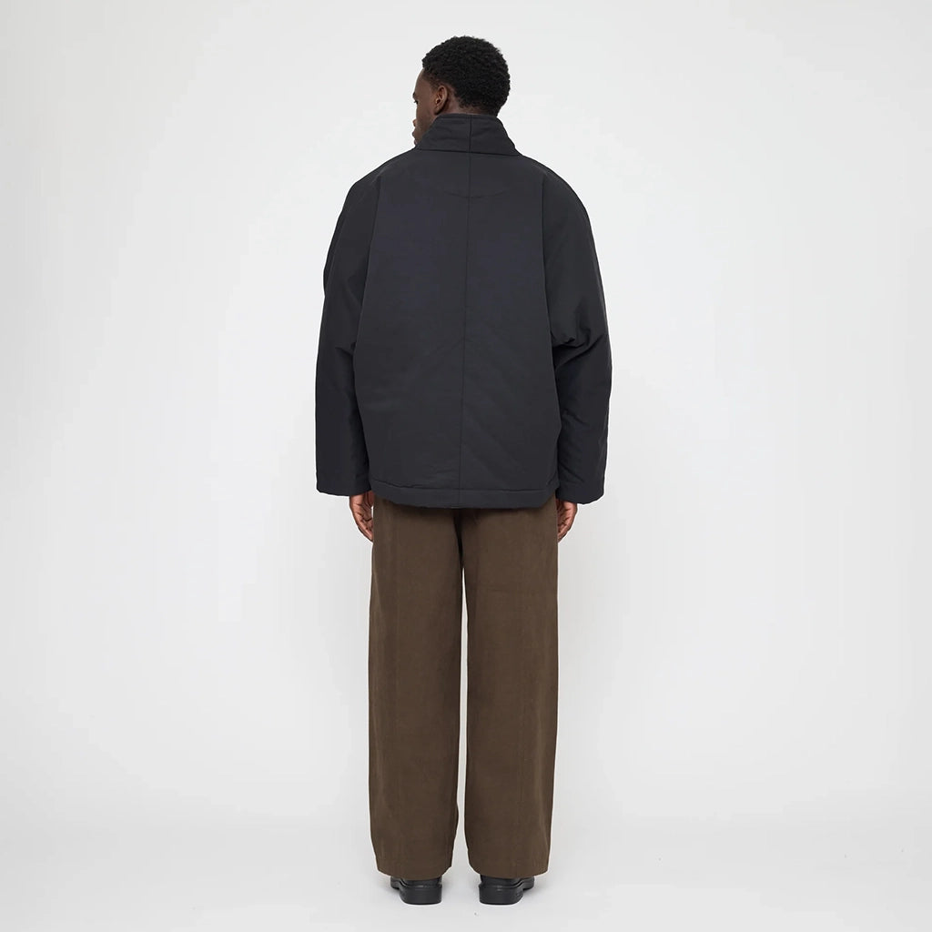 7115 By Szeki Unisex Reversible Padded Blazer Charcoal Grey And Tan
