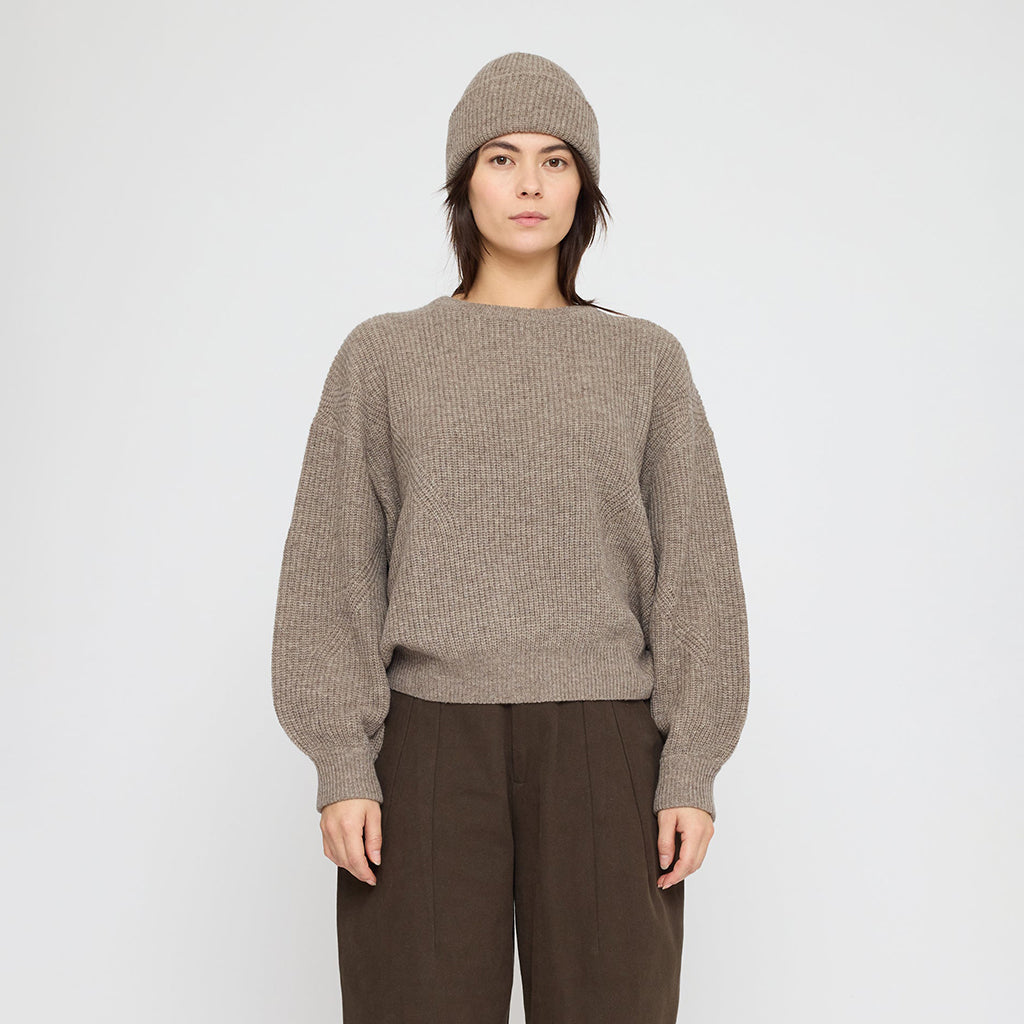 7115 By Szeki Unisex Signature Yak Beanie Taupe Brown