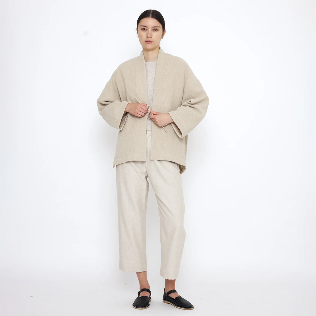 7115 By Szeki Unisex Reversible Quilted Jacket Oatmeal Cream