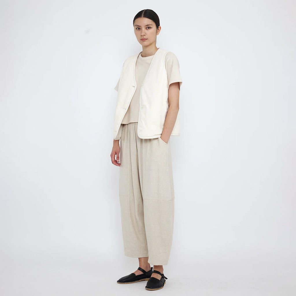 7115 By Szeki Unisex Reversible Quilted Vest Antique White