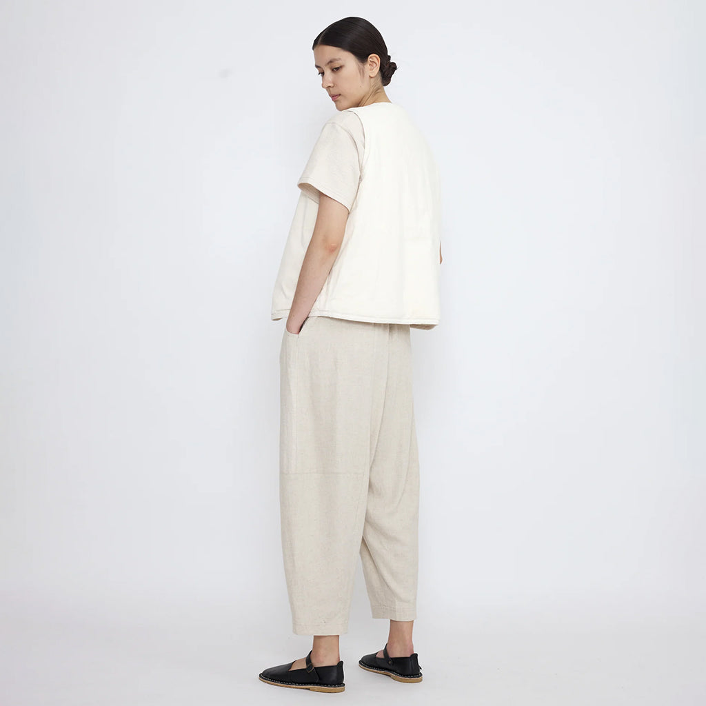 7115 By Szeki Unisex Reversible Quilted Vest Antique White